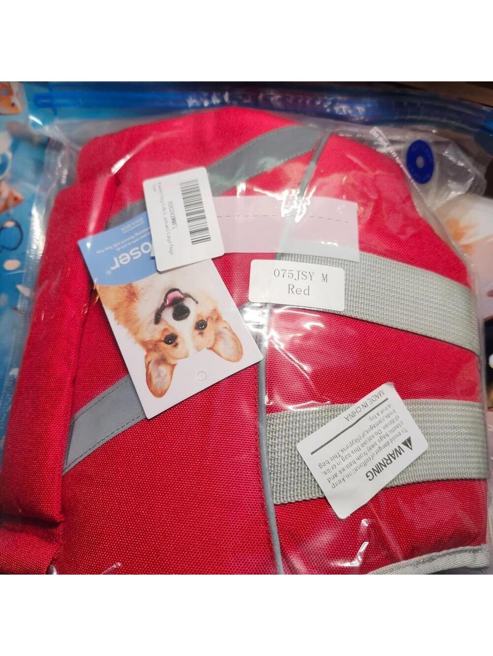 Kuoser Dog Life Jacket Reflective - Adjustable High Visibility Life Vest Medium